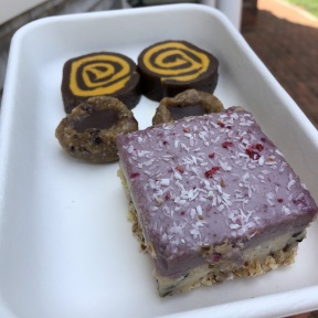 Gluten-free raw desserts from Catch A Healthy Habit Cafe