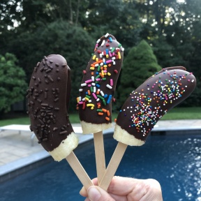 Gluten-free Chocolate Dipped Banana Pops 