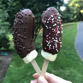 Chocolate Dipped Banana Pops 