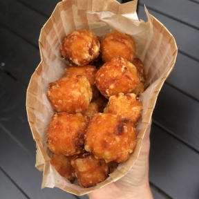 Gluten-free sweet potato tots from Press Burger