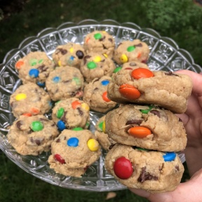 Ready to eat gluten-free Monster Cookies
