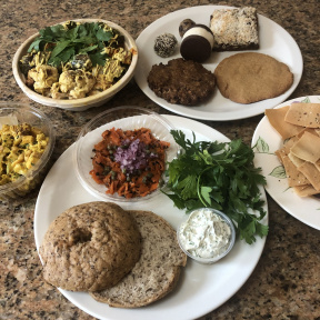 Gluten-free vegan lunch from Skinny Buddha