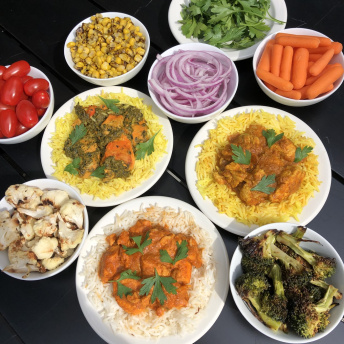 Gluten-free dinner with Deep Indian Kitchen