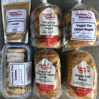 Gluten-free bagels and bread by Outside The Breadbox
