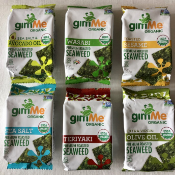 Gluten-free seaweed snacks by GimMe Snacks