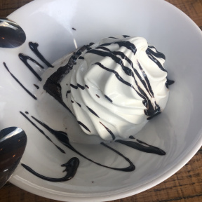 Gluten-free brownie sundae from Exit 4 Food Hall