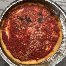 Gluten-free deep dish pizza from Lou Malnati's