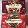 Gluten-free chicken and beef patties by Grateful Burger