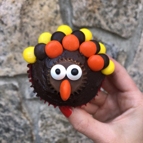 Delicious gluten-free Turkey Cupcake