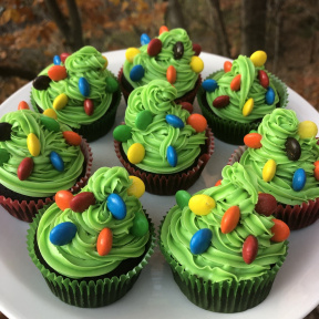 Gluten-free Christmas Tree Cupcakes