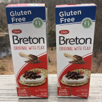 Breton Gluten-Free Crackers Original with Flax are certified GF