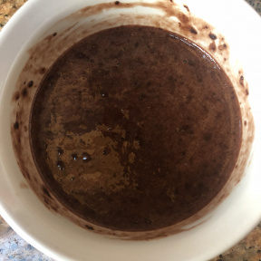 Easy Three Ingredient Chocolate Mug Cake