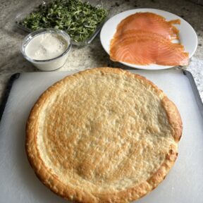 Ready to make smoked salmon brunch pizza with Rich's gluten-free pizza