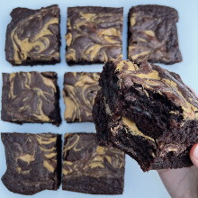 Peanut Butter Swirl Brownies