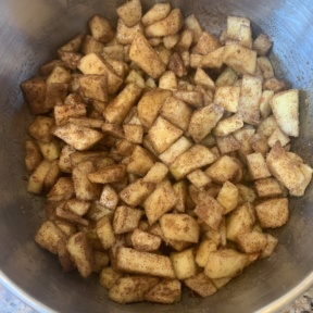 Making Apple Walnut Loaf