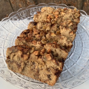 Gluten-free dairy-free Apple Walnut Cake