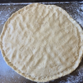 Making gluten-free dairy-free Cauliflower Crust Pizza