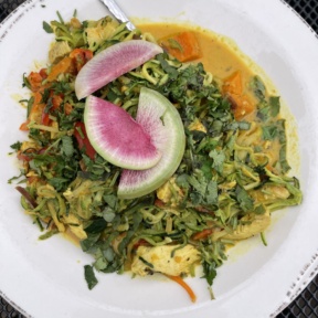 Gluten-free Yellow Thai Curry Zoodles from Picazzos