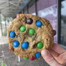 Gluten-free M&M cookie from Dream Bakery