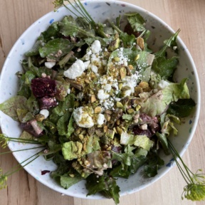 Gluten-free roasted beet and grape salad from The Daily Beet