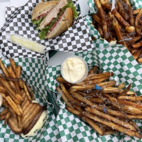 Gluten-free fries and sandwiches from The Salted Fry