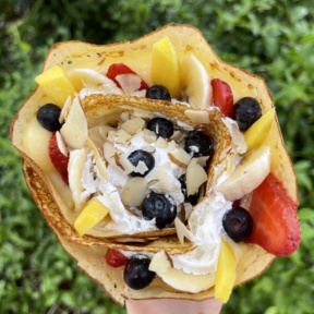 Gluten-free fruity crepe from Stephanie's Crepes
