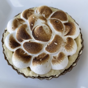 Gluten-free lemon meringue tart from Dora's Bakery and Bistro