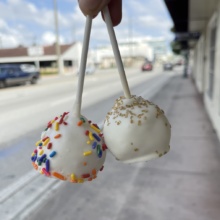 Gluten-free cake pops from Dora's Bakery and Bistro