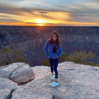 Jackie in the Grand Canyon