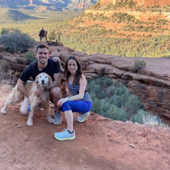 Jackie and Brendan at Devil's Bridge in Sedona