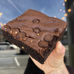 Gluten-free vegan brownie from PAC Pastries