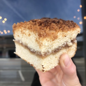Gluten-free vegan crumb cake from PAC Pastries