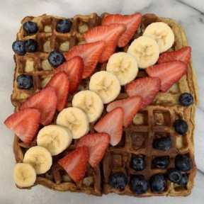 Gluten-free dairy-free Two Ingredient Waffles