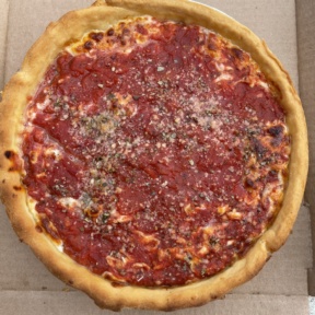 Gluten-free deep dish pizza from Chicago's Pizza