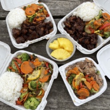 Gluten-free lunch from Hawaiian Bros