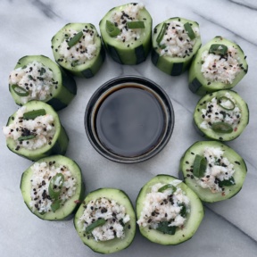 Gluten-free Crab Cucumber Cups