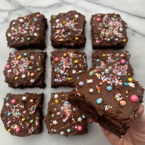 Delicious gluten-free Cosmic Brownies