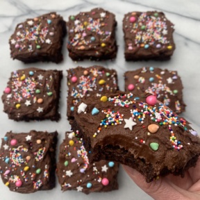 Gluten-free nut-free Cosmic Brownies