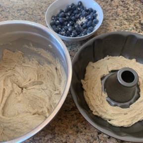 Ready to make Blueberry Pound Cake