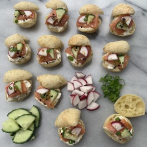 Making Lox and Everything Bagel Bites with Brazi Bites