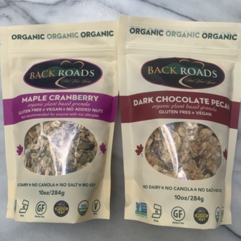 Gluten-free vegan granola by Backroads Granola