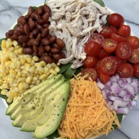 Gluten-free Chicken Taco Salad with Southwest Ranch