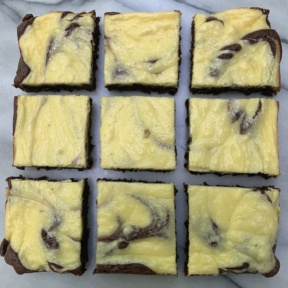 Gluten-free Cheesecake Marbled Brownies