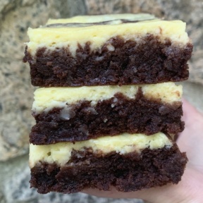 Fudgy Cheesecake Marbled Brownies