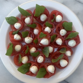 Making gluten-free Mini Caprese Bites