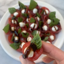 Gluten-free Mini Caprese Bites