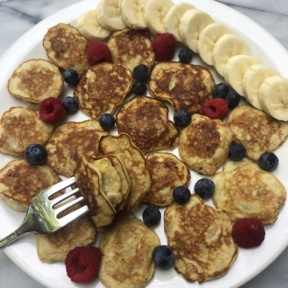 Gluten-free Mini Banana Stuffed Pancakes