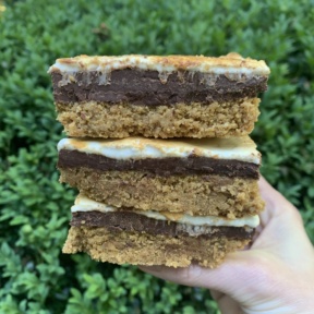 Stack of S'mores Layer Bars