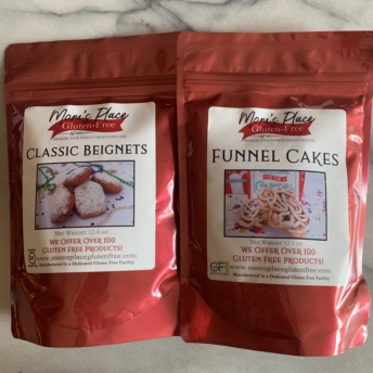 Gluten-free beignet and funnel cake mixes by Mom's Place
