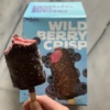 Gluten-free vegan wild berry crisp sorbet bars by SorBabes